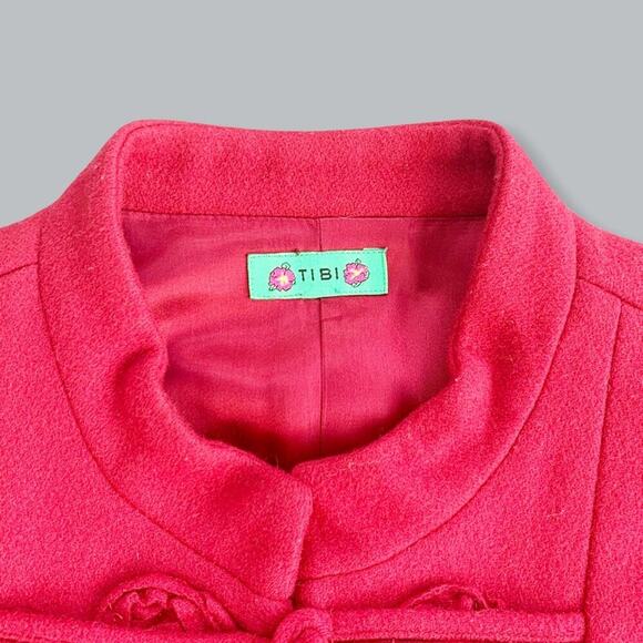 Tibi Ornate Vintage Wool Blazer Jacket Button Snaps Military Style M {See Note} - Picture 2 of 16